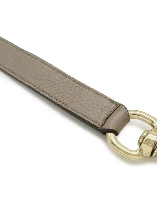 Gucci Bamboo 2-Way Shoulder Bag Crossbody Leather Grey Gold - Picture 8 of 9